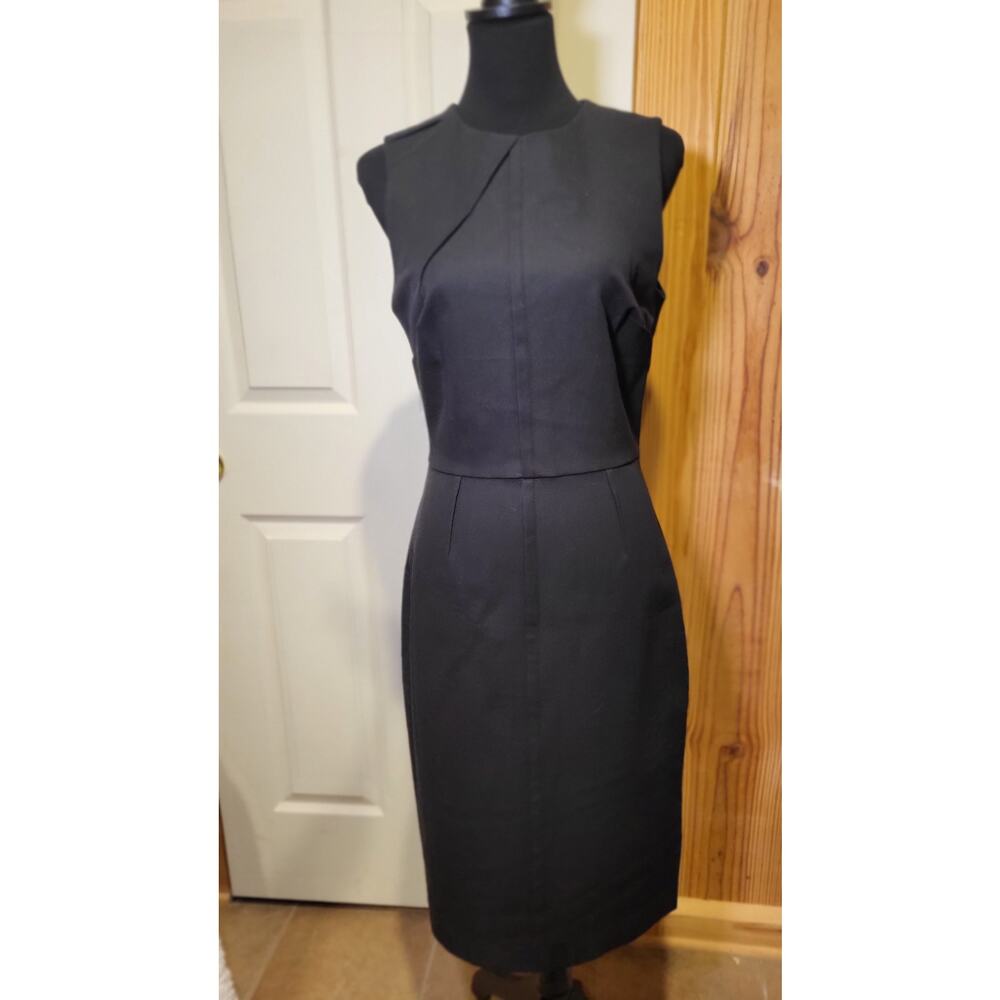 Banana Republic Pencil Dress, Black, Size 8 Tall, thick material